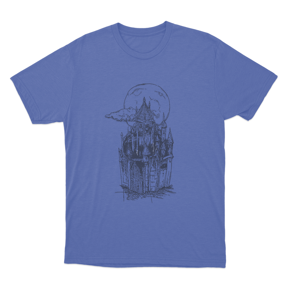 Castles Unisex T Shirt Blue Castles Unisex T Shirt Blue