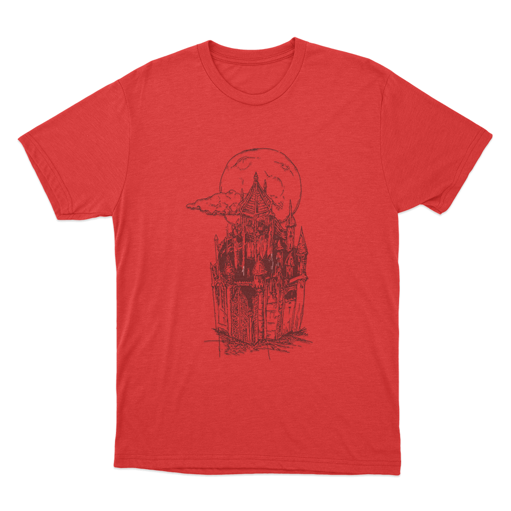 Castles Unisex T Shirt Red Castles Unisex T Shirt Red
