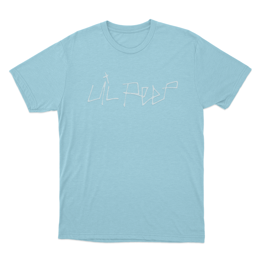 Lil Peep Unisex T Shirt Sky Blue Lil Peep Unisex T Shirt Sky Blue